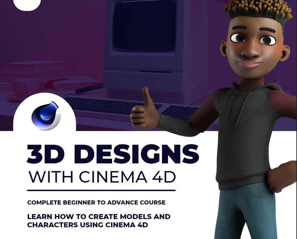 3D Designs complete course with cinema 4D – From Beginner to Advance
